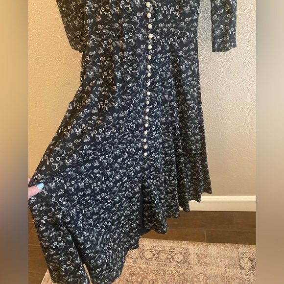 VINTAGE 80’s Jody California Floral Dress/ Size 0/ EXCELLENT Condition! - Picture 4 of 9